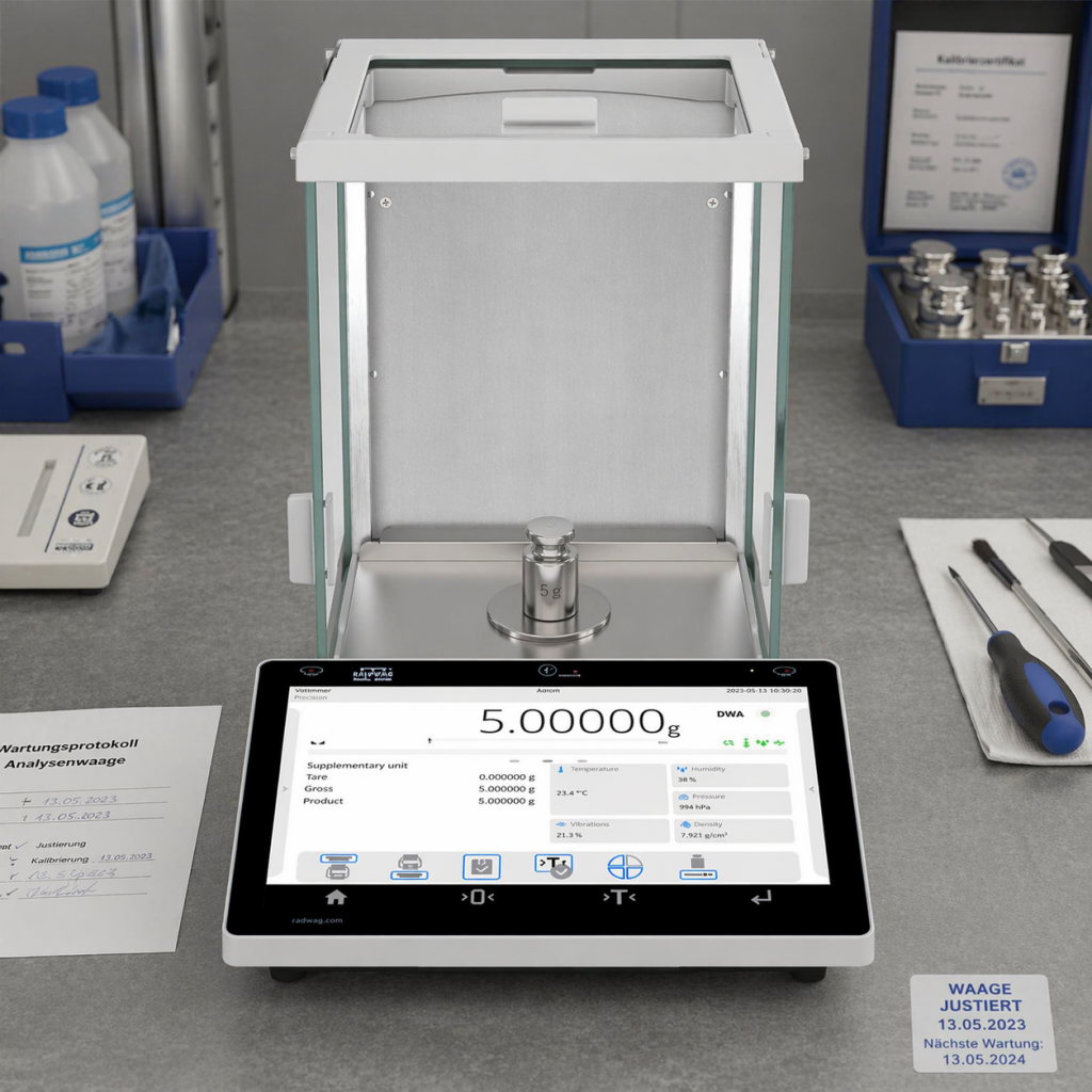 Wartung von Waagen